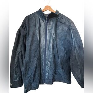 BLUE GENUINE SUEDE JACKET